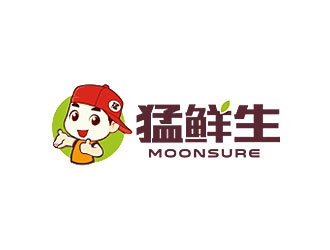 鐘炬的猛鮮生moonsurelogo設(shè)計(jì)