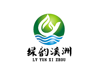 彭波的生態(tài)農(nóng)業(yè)品牌logo 山水元素logo設(shè)計