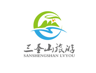 曾萬(wàn)勇的三圣山山水元素logologo設(shè)計(jì)