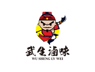 孫金澤的武生鹵味中國風圖標logo設計