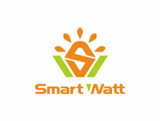 何嘉健的Smart Watt LED照明 英文logologo設(shè)計(jì)