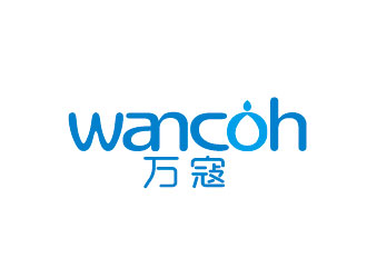 李賀的萬寇/wancoh化妝品商標logo設(shè)計