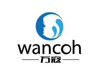 張俊的萬寇/wancoh化妝品商標logo設計