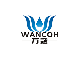 周都響的萬寇/wancoh化妝品商標logo設計