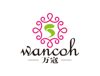 向正軍的萬寇/wancoh化妝品商標logo設計