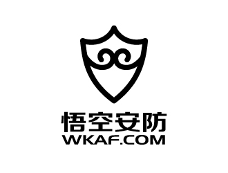 張俊的悟空安防公司對(duì)稱標(biāo)志logo設(shè)計(jì)