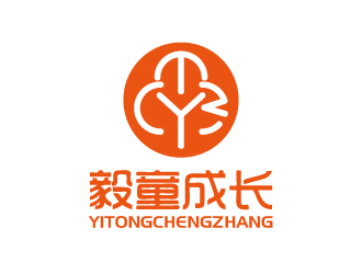 張俊的毅童成長(zhǎng) 兒童母嬰卡通商標(biāo)logo設(shè)計(jì)