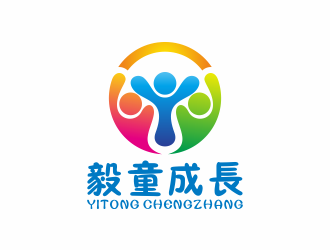 何嘉健的毅童成長(zhǎng) 兒童母嬰卡通商標(biāo)logo設(shè)計(jì)