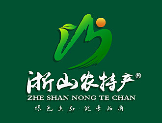 黎明鋒的農(nóng)特產(chǎn)山水元素logologo設(shè)計(jì)