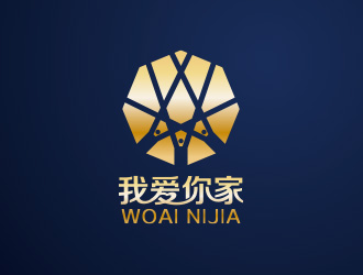 黃安悅的家政服務(wù)logo - 我愛你家logo設(shè)計