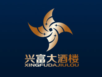 余亮亮的興富大酒樓對(duì)稱標(biāo)志設(shè)計(jì)logo設(shè)計(jì)