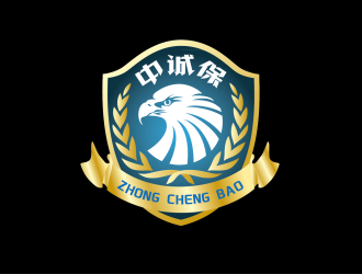 安冬的中誠(chéng)保，圖形對(duì)稱logo設(shè)計(jì)