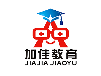 勞志飛的嘉托教育 對(duì)稱圖形logo設(shè)計(jì)