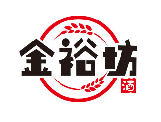 向正軍的金裕坊白酒商標(biāo)logo設(shè)計(jì)