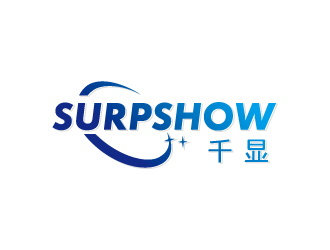 連杰的千顯 SURPSHOW ，標(biāo)識(shí)對(duì)稱logo設(shè)計(jì)