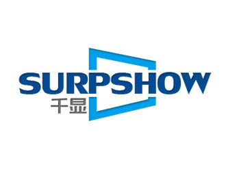 鐘炬的千顯 SURPSHOW ，標識對稱logo設計