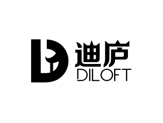 張俊的迪廬；DILOFT 對(duì)稱標(biāo)志logo設(shè)計(jì)