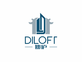 何嘉健的迪廬；DILOFT 對(duì)稱標(biāo)志logo設(shè)計(jì)