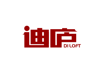 姜彥海的迪廬；DILOFT 對(duì)稱標(biāo)志logo設(shè)計(jì)