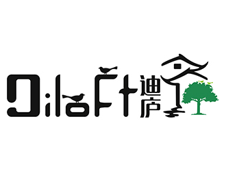 潘樂的迪廬；DILOFT 對(duì)稱標(biāo)志logo設(shè)計(jì)