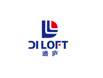 張偉的迪廬；DILOFT 對(duì)稱標(biāo)志logo設(shè)計(jì)