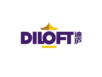 鄭國(guó)麟的迪廬；DILOFT 對(duì)稱標(biāo)志logo設(shè)計(jì)