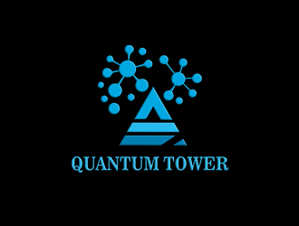 張寒的Quantum Tower 量子塔，對稱平衡圖形logo設(shè)計