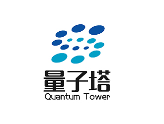 秦曉東的Quantum Tower 量子塔，對稱平衡圖形logo設(shè)計