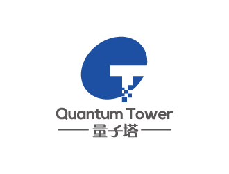 楊勇的Quantum Tower 量子塔，對稱平衡圖形logo設計