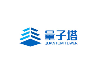 Quantum Tower 量子塔，對(duì)稱平衡圖形logo設(shè)計(jì)