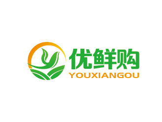 李賀的優(yōu)鮮購生鮮果蔬logo設(shè)計logo設(shè)計