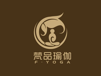 郭慶忠的梵品瑜伽對(duì)稱logo設(shè)計(jì)logo設(shè)計(jì)