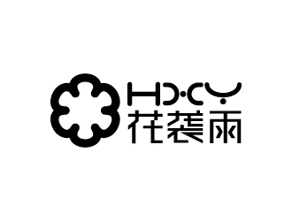 張俊的花襲雨女鞋商標設(shè)計logo設(shè)計