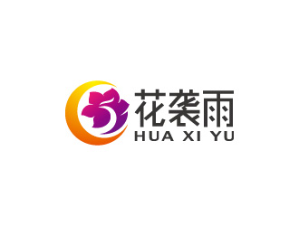 周金進的花襲雨女鞋商標設計logo設計