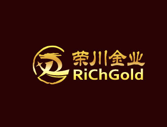 李賀的北京榮川金業(yè)文化有限公司(beijing richgold culture co.ltd)logo設(shè)計