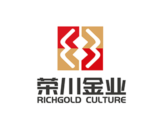 潘樂的北京榮川金業(yè)文化有限公司(beijing richgold culture co.ltd)logo設(shè)計