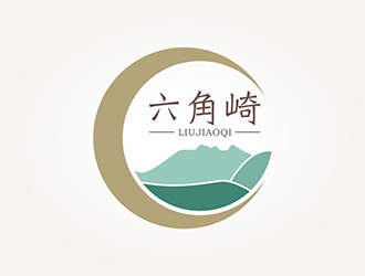 趙鵬 v的六角崎民宿酒店商標設計logo設計