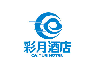 李賀的彩月酒店祥云logologo設計