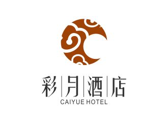 韓懂的彩月酒店祥云logologo設計