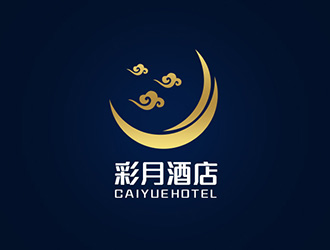 吳曉偉的彩月酒店祥云logologo設計