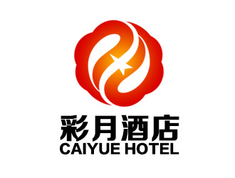 余亮亮的彩月酒店祥云logologo設計