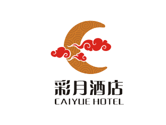 楊占斌的彩月酒店祥云logologo設計