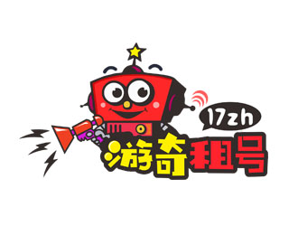 郭慶忠的游奇租號游戲卡通吉祥物logo設(shè)計