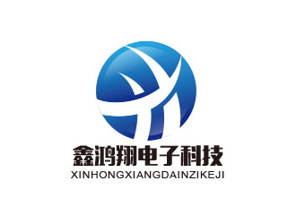 朱紅娟的河南省鑫鴻翔電子科技有限公司logo設(shè)計