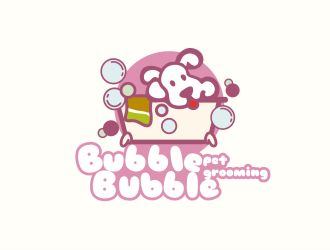 bubble bubble pet groominglogo設計