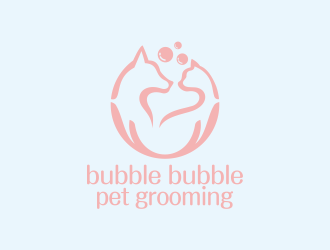 何嘉健的bubble bubble pet groominglogo設計