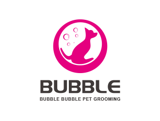 朱紅娟的bubble bubble pet groominglogo設(shè)計