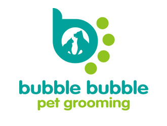 鐘炬的bubble bubble pet groominglogo設(shè)計