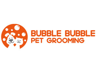 鐘炬的bubble bubble pet groominglogo設計