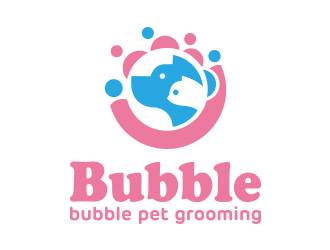 向正軍的bubble bubble pet groominglogo設計